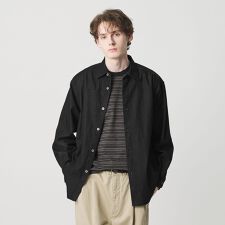 7.5oz サテンデニム レギュラー グランデ シャツ GRANDE型