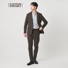 メンズ パンツスーツ・スカートスーツ（セットアップ） (茶色 