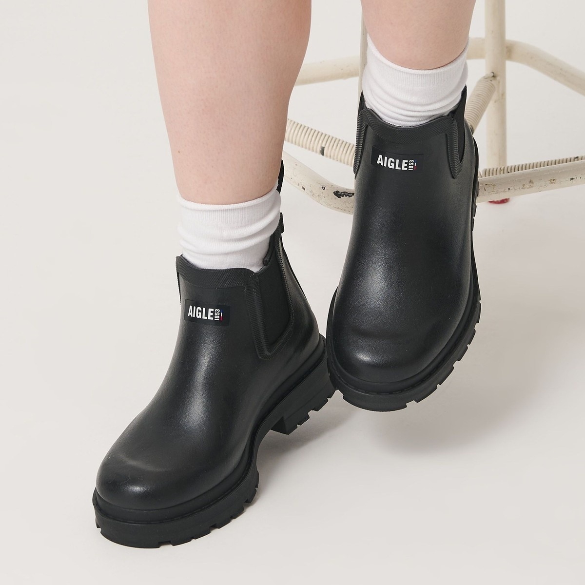 [�}���C]��AIGLE���`�F���V�[ ���C���u�[�c/�r���[�e�B�[�����[�X ���i�C�e�b�h�A���[�Y�iBEAUTY&YOUTH�j BLACK