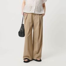 2タック ワイドパンツ 吸水速乾 防シワ