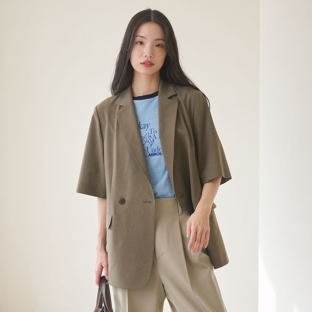 BEAUTY&YOUTH ビューティーアンドユース ハーフスリーブ ジャケット ハーフスリーブ ジャケット 吸水速乾 防シワ ウォッシャブル