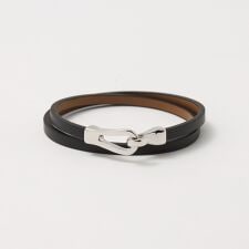 メタル×レザーベルト ブレスレット