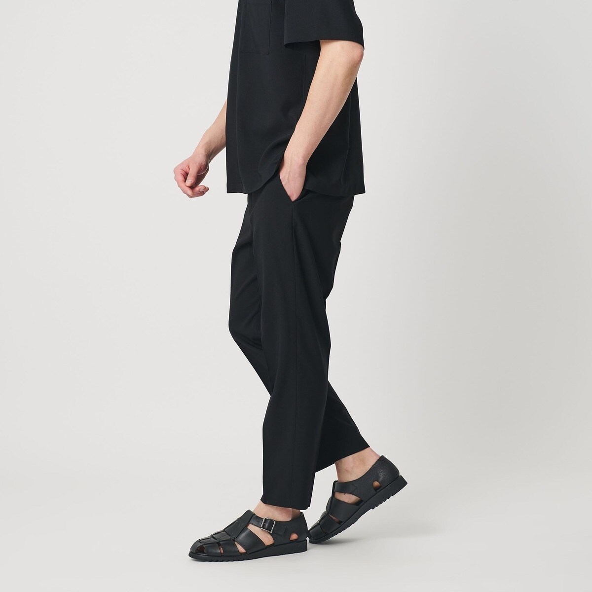 WEB限定 WARDROBE SMART】 Reflax スキニー クロップドパンツ