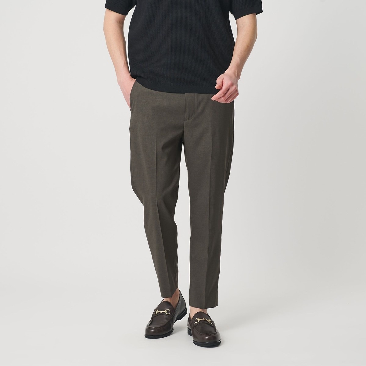 WEB限定 WARDROBE SMART】 Reflax スキニー クロップドパンツ