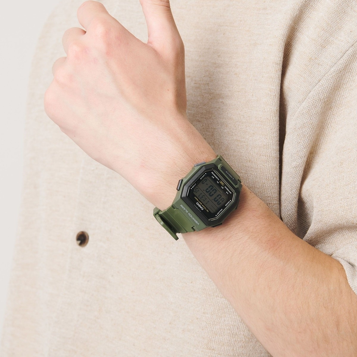 [�}���C]��CASIO��W-738H �r���v/�r���[�e�B�[�����[�X ���i�C�e�b�h�A���[�Y�iBEAUTY&YOUTH�j OLIVE