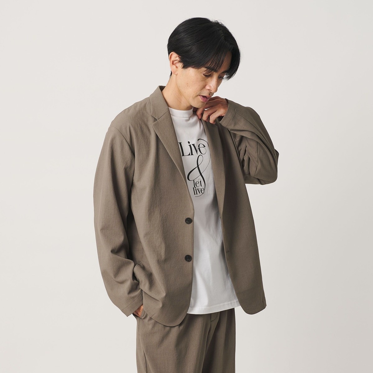 KOMATSU ドビー リラックス ジャケット ストレッチ 吸水速乾