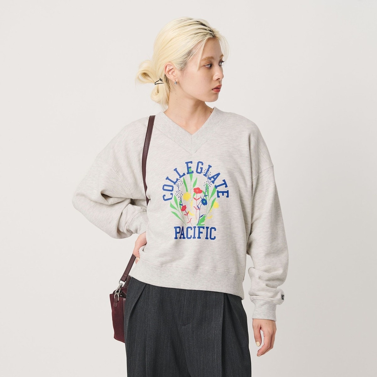 [�}���C]�y�ʒ��z��Collegiate Pacific���v�����g V�l�b�N �X�E�F�b�g�v���I�[�o�[/�r���[�e�B�[�����[�X ���i�C�e�b�h�A���[�Y�iBEAUTY&YOUTH�j LT.GRAY