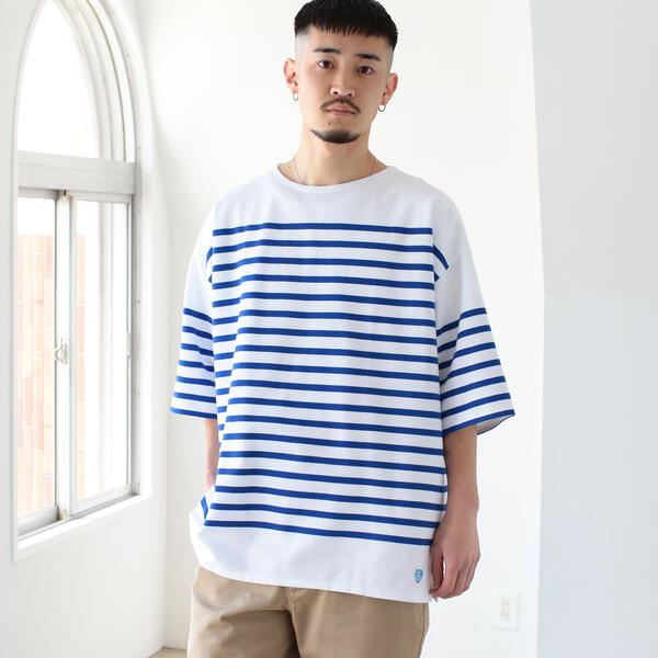 ORCIVAL × BEAMS / 別注 Russell Over Size Border | 11041129024