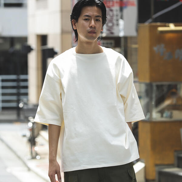 ＢＥＡＭＳ ／ ルーズ ボートネック Ｔシャツ | 11041171048