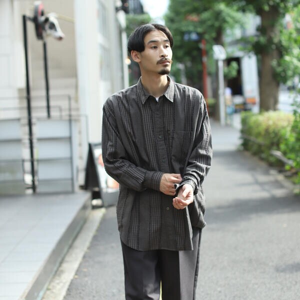 【BEAMS】カット　ドビー　チェック　イージー　シャツ BEAMS ／ カット ドビー チェック イージー シャツ