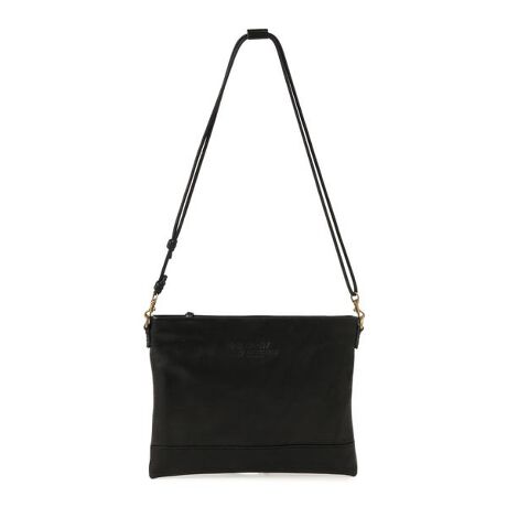 お買い得！ SLOW × BEAMS / 別注 Leather Sacoche（正規品ブラック）