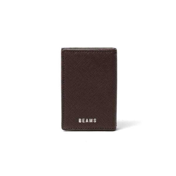 サフィアーノレザー ミニ ウォレット BEAMS財布ブラウン BEAMS ／ サフィアーノレザー ミニ ウォレット | マルイウェブ