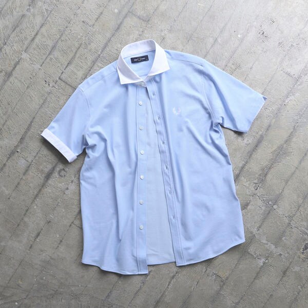 FRED PERRY × BEAMS別注カッタウェイ ポロシャツ XL FRED PERRY × BEAMS ／ 別注 カッタウェイ