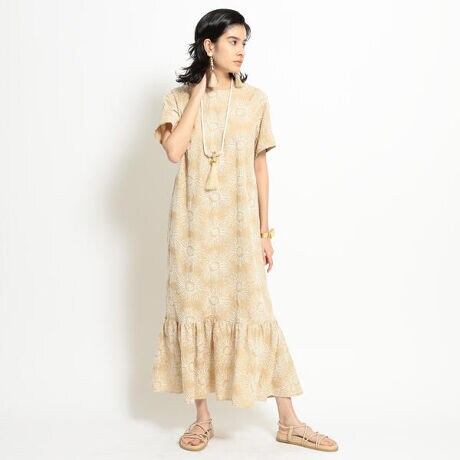 2021AW＊FUMIE=TANAKA ステップロングワンピース 抜群 