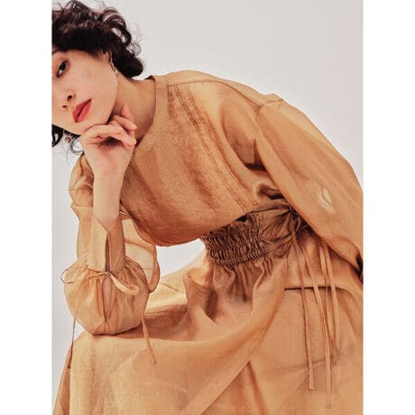 シフォンレイヤーブラウス 長袖 2WAY RBL26107-70 ress 紳士服・スーツ販売数世界No 1 - 公式通販