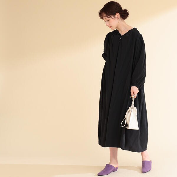 Ray BEAMS ギャザーボリュームワンピース Ray BEAMS（レイビームス）の「Ray BEAMS / ギャザー ボリューム