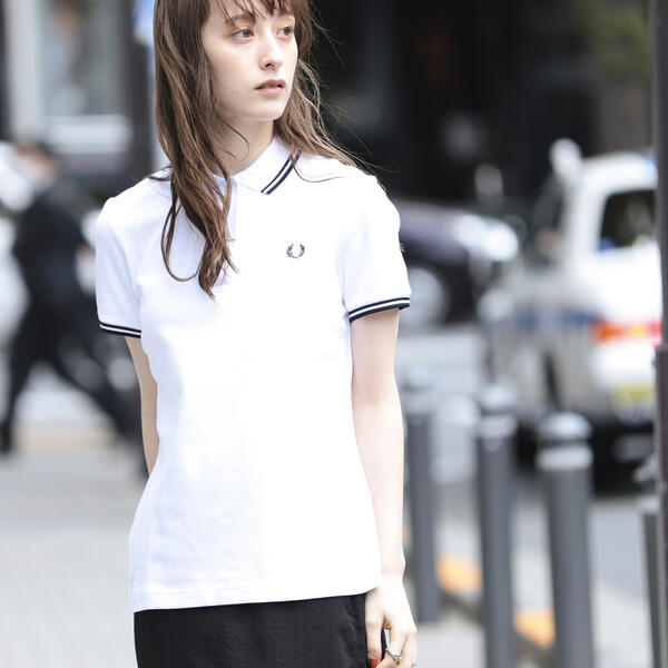 FRED PERRY / Twin Tipped ポロシャツ G3600 白 - ポロシャツ