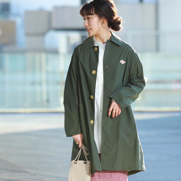 着丈ミドルDANTON ナイロンTAFFETA COAT - トレンチコート