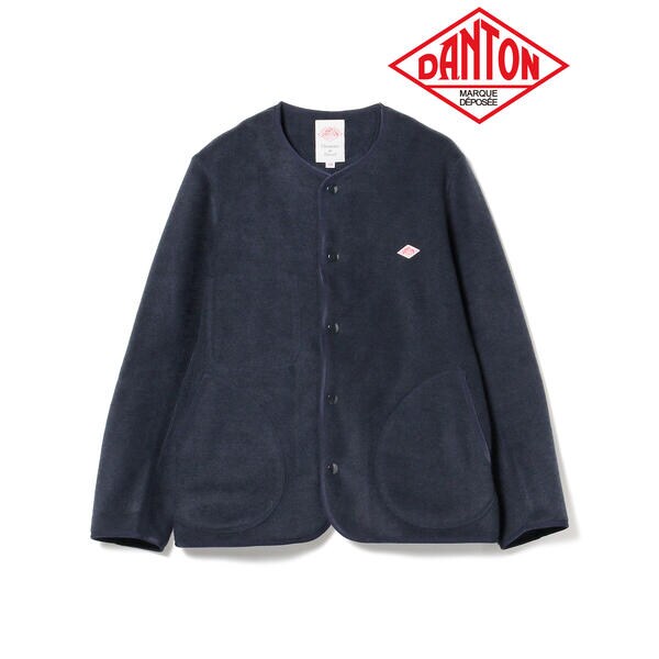 DANTON ／ ノーカラー フリース ジャケット△ | マルイウェブ