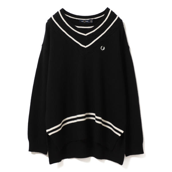 FRED PERRY × Ray BEAMS / 別注 ライン ニット
