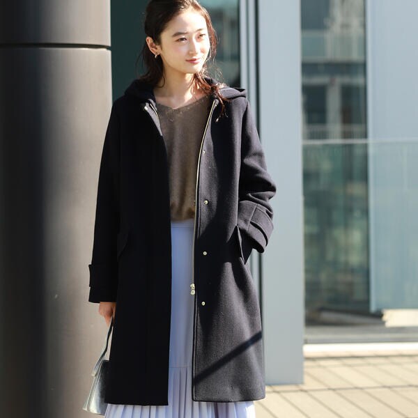 Ray BEAMSコート Ray BEAMS（レイ ビームス）ヘリンボーン キリカエ ステンカラー