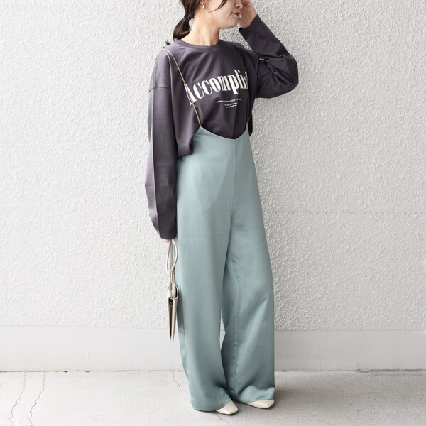 WEB限定】サテンサロペットパンツ◇ | シップス(SHIPS) | マルイ