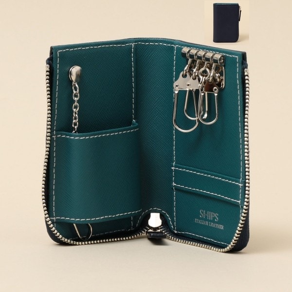 SHIPS 　牛革　キーケース SHIPS キーケース SHIPS:「SAFFIANO LEATHER」 イタリアンレザー