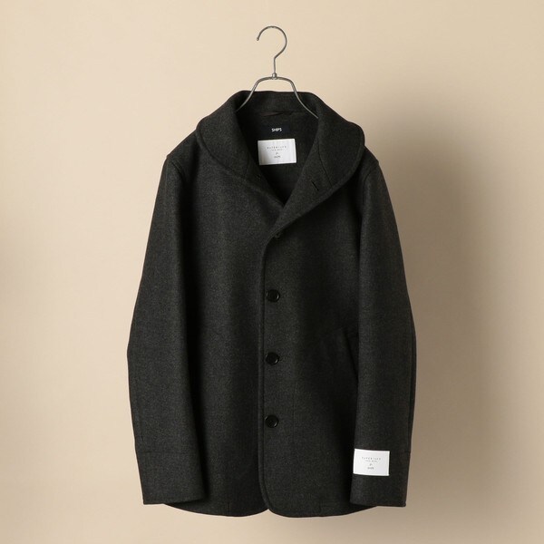 SHIPS： スーパー140'S 100％WOOL メルトン ショール