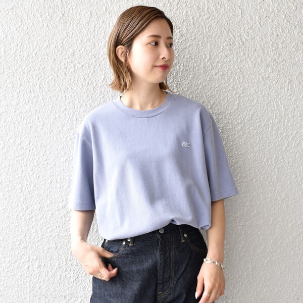 【ＷＥＢ限定／ＳＨＩＰＳ別注】ＬＡＣＯＳＴＥ：ガーメントダイピケＴシャツ