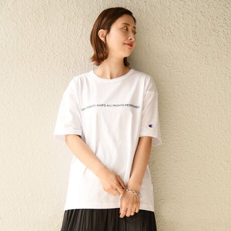 ｗｅｂ限定 ｓｈｉｐｓ別注 ｃｈａｍｐｉｏｎ ｃｏｐｙｒｉｇｈｔ ロゴ ｔシャツ シップス Ships ファッション通販 マルイウェブチャネル