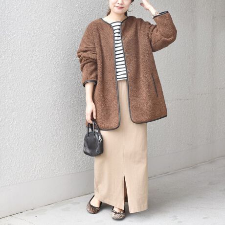SHIPS シップス◎パイピングボアコート