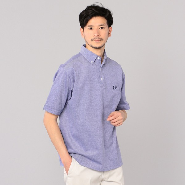 ＳＨＩＰＳ別注】ＦＲＥＤ ＰＥＲＲＹ： 抗菌・防臭 鹿の子 ボタン