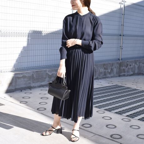 プリーツコンビワンピース◇ | シップス(SHIPS) | マルイウェブチャネル 