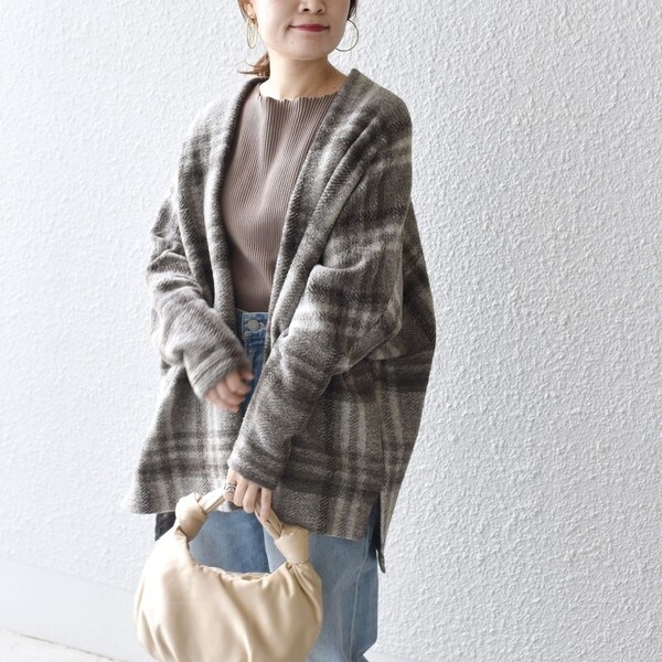 手洗い可能〉イタリアン チェック ショート 羽織り ◇ | シップス