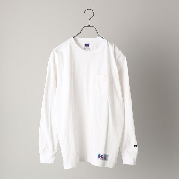 RUSSELL ATHLETIC クルーネック長袖カットソー 無地 ユニセックス