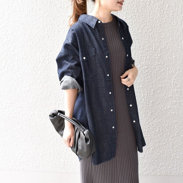 SHIPS美品別注Wrangler手洗い可ウエスタンビッグシャツグレー セール】 【SHIPS別注】Wrangler:〈手洗い可能〉ウエスタン