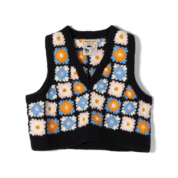 SHIPS別注WARREN SCOTT:ハンドクロシェットカーディガン SHIPS