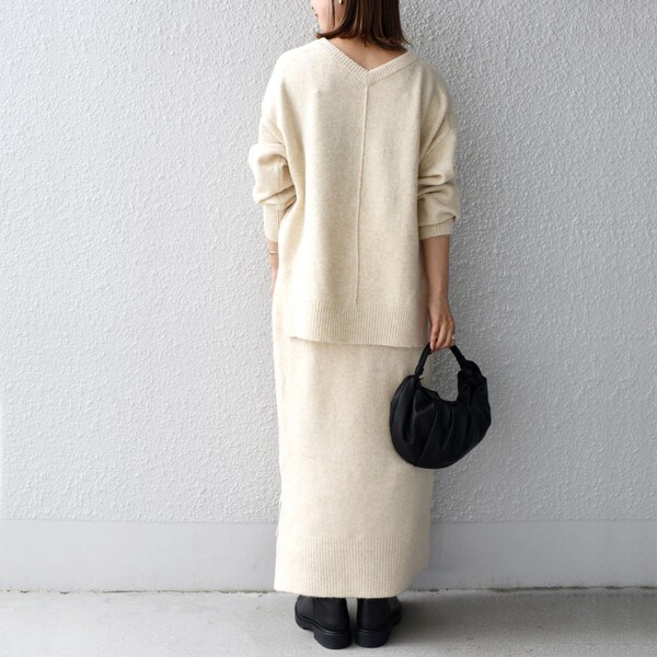 超格安価格 Web限定 手洗い可能 ブラウジングベルトワンピース ニットワンピース