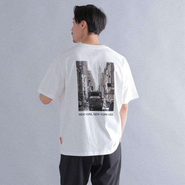 バックプリント new york tシャツ lb s