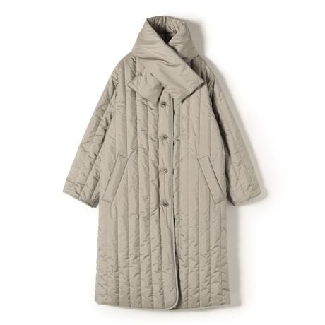 Primary NavyLabel：キルティングリバーシブルロング 
