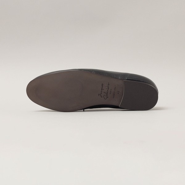 SOLOVIERE：マチュ グレインレザー フラットシューズ