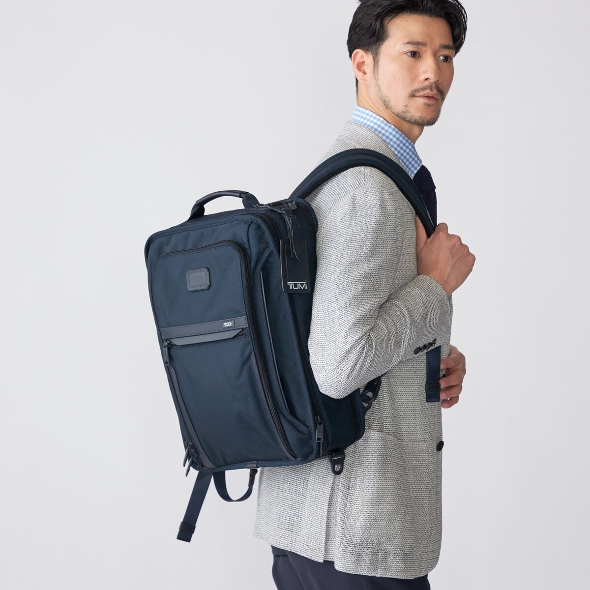 【SHIPS別注】TUMI Alpha2 スリム3WAYバッグ TUMI for SHIPS： 『ALPHA 3』スリム バックパック