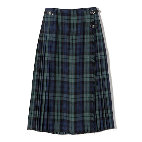 ONEIL OF DUBLIN：アコーディオンロングキルトスカート  