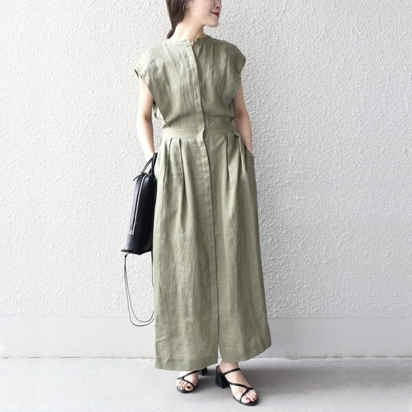 手洗い可能〉NORTHERN LINEN2タックワンピース◇ | シップス