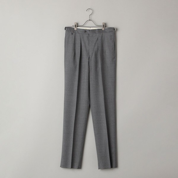 新品※BERNARD ZINS　コットンピケ2インプリーツテーパードパンツ BERNARD ZINS（ベルナール ザンス）BAC J コットンピケ2イン
