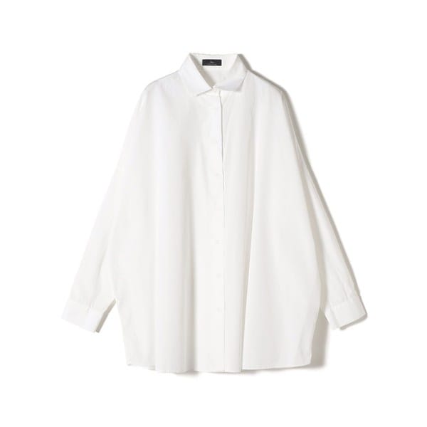 SHIPS Primary Navy Label:〈手洗い可能〉ALBINIコットンビッグワイズシャ SHIPS Primary Navy Label:〈手洗い可能〉ALBINIコットンビッグ