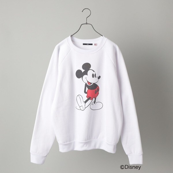 SHIPS: アメリカ製 ＜MICKEY MOUSE＞クルーネック スウェット SHIPS: アメリカ製 ＜MICKEY MOUSE＞クルーネック スウェット