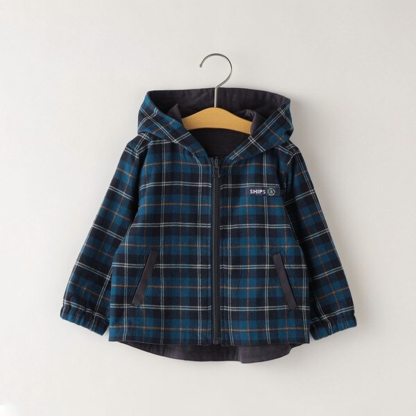 SHIPS KIDS：80～90cm ／ リバーシブル ジップ 