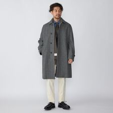 SHIPS: LORO PIANA FABRIC ストーム システム ステンカラー コート 