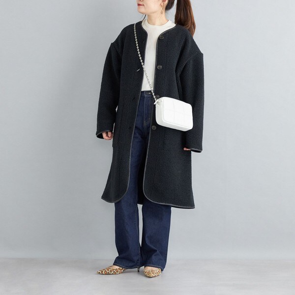 手洗い可能〉ボア×フリース リバーシブルコート◇ | シップス(SHIPS